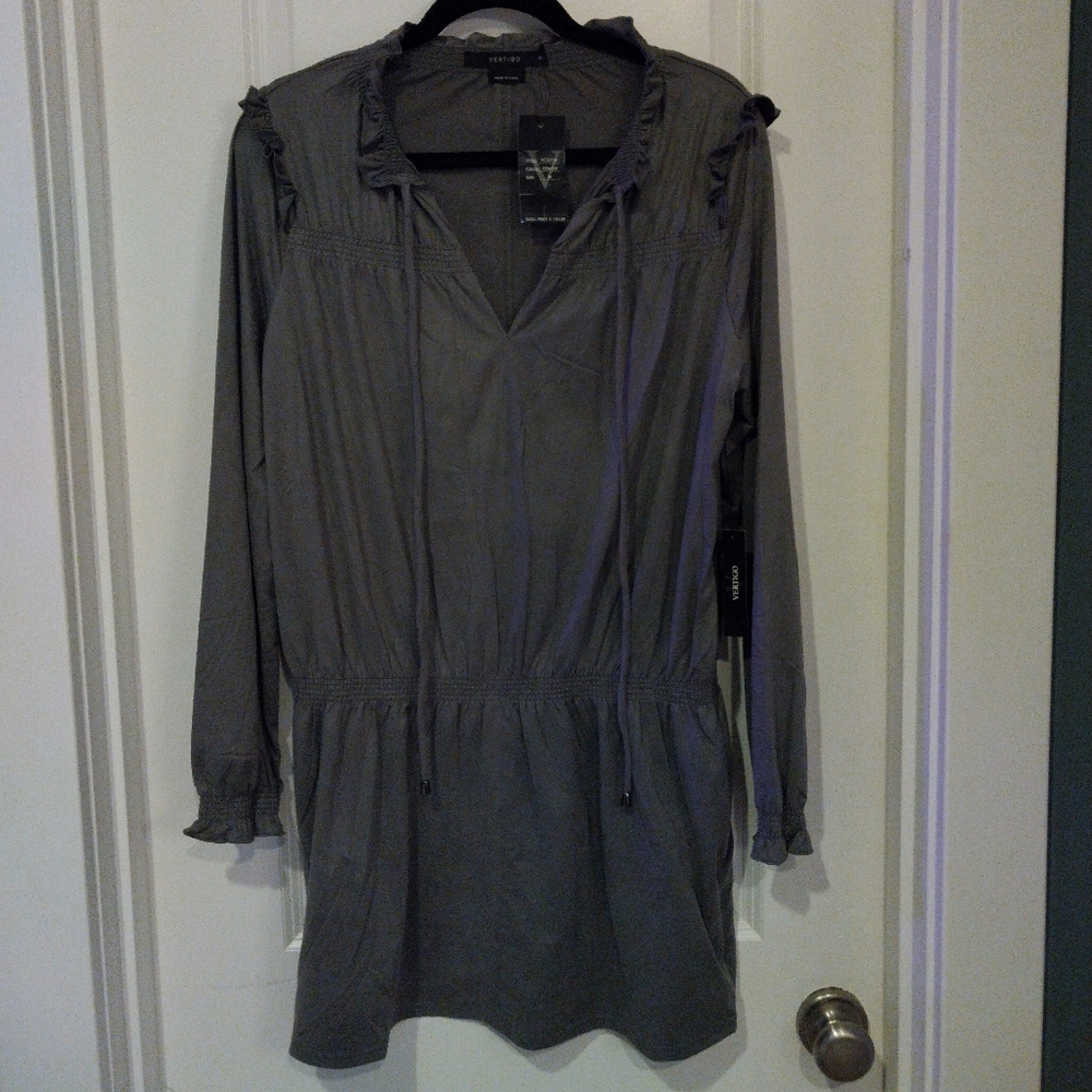 NWT/Never-Worn Gray Vertigo Dress